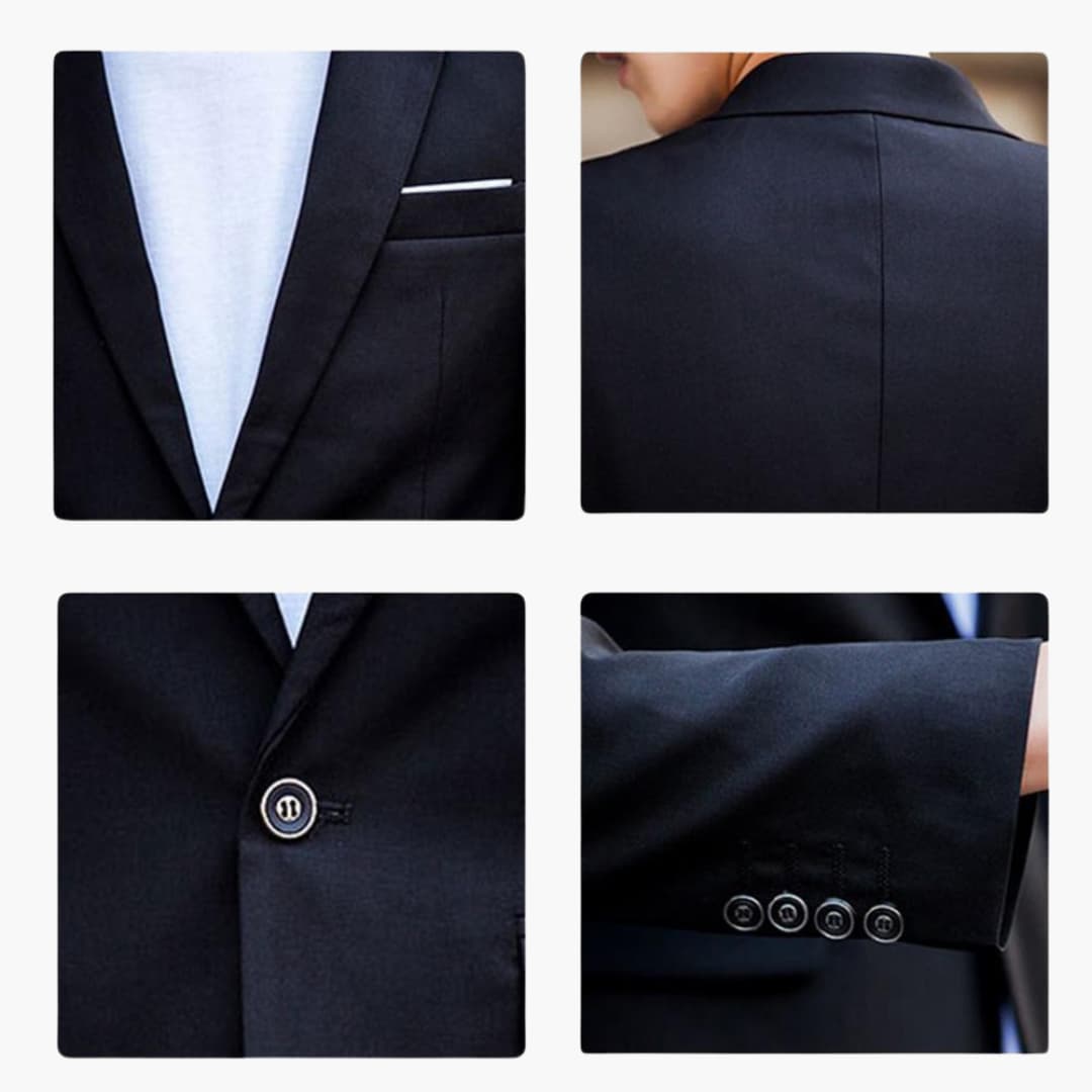2-teiliges Anzug Set - Slim Fit Herrenanzug für Business Look - SchmiedeMode