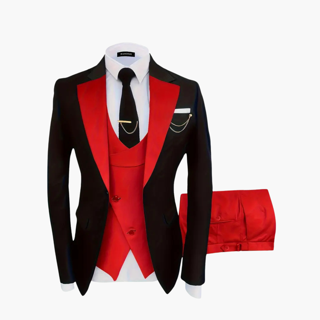 Eleganter Hochzeitsanzug - Herren 3-teilig für festliche Gäste