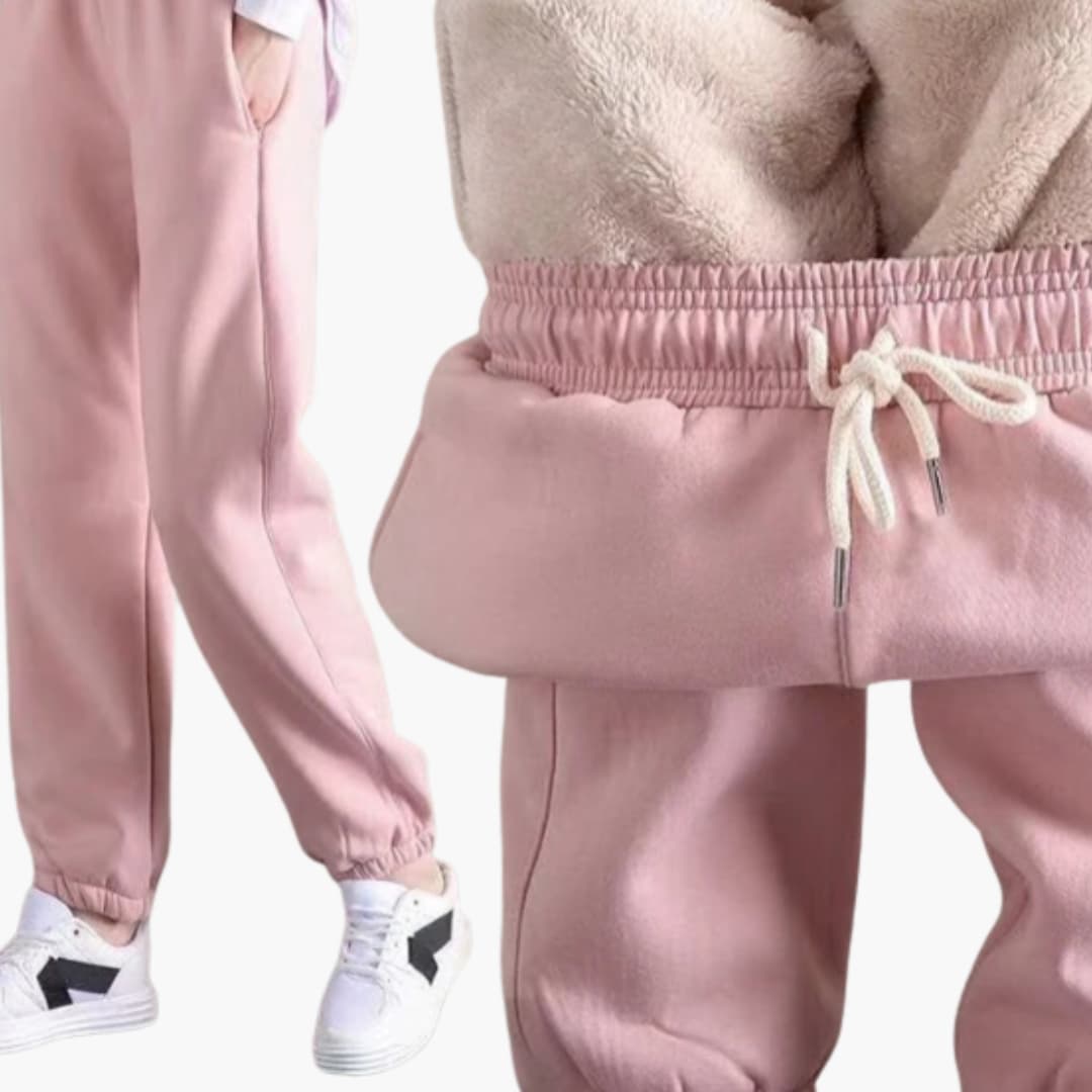 Damen Jogginghosen mit Kordelzugbund und Bündchen