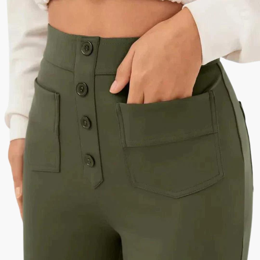Stilvolle Hosen mit elastischem Bund für Damen - SchmiedeMode