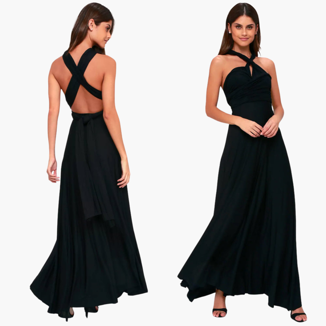 Abendkleid mit V-Ausschnitt - Damen Stil für Gala-Nächte