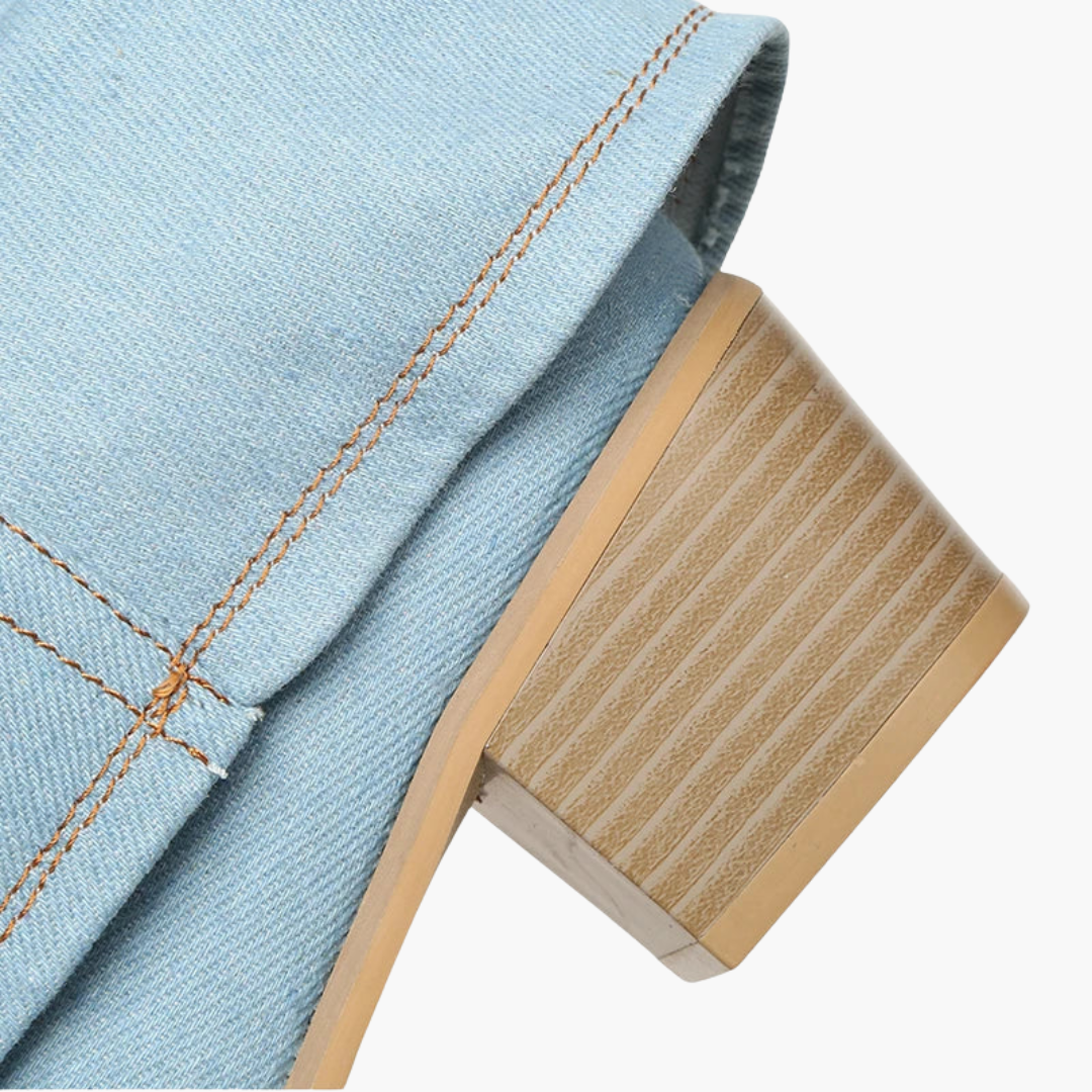Modische Denim Stiefel für Damen – Slouchy Look & Trendy