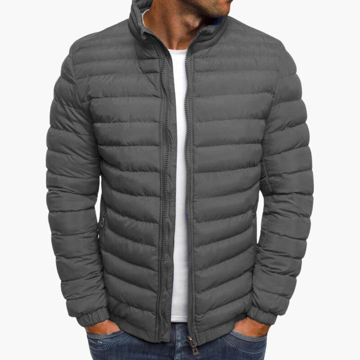 Leichte Steppjacke mit Reißverschluss - Herren Übergangsjacke