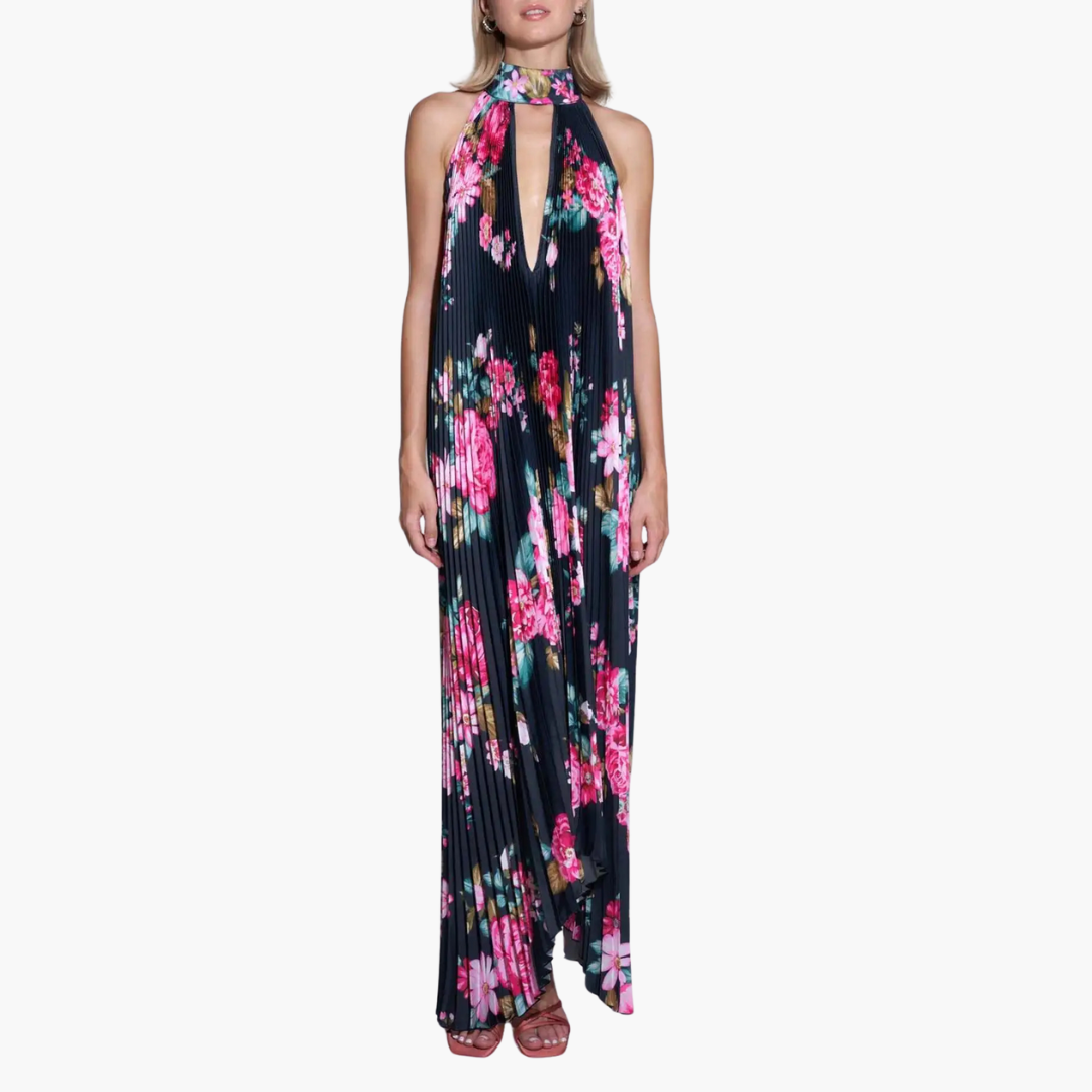 Plisseekleid für Damen – Sommerlich, mit Blumenmuster