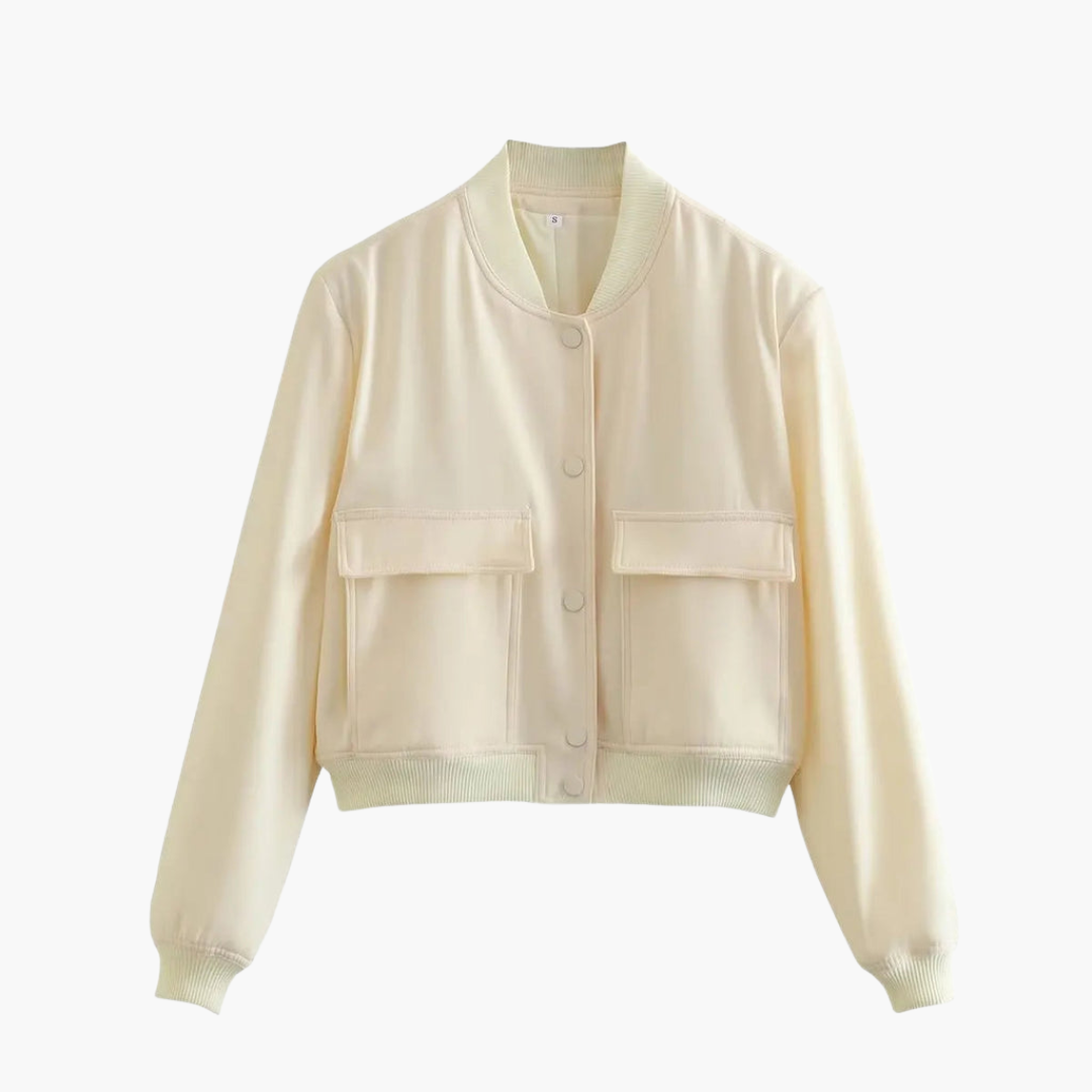 Damen Utility Bomberjacke mit großen Taschen