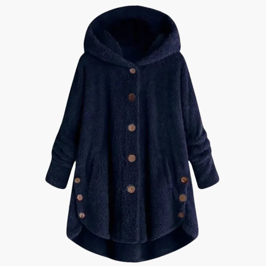 Damen jacke mit Kapuze und Knopfverschluss