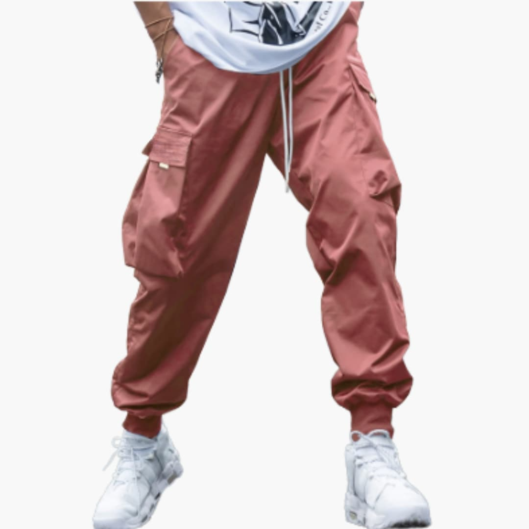 Herren-Cargo-Joggerhose mit Kordelzug und elastischen Bündchen