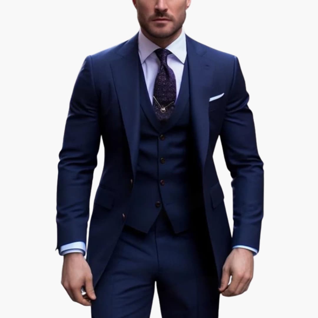 Herren Dreiteiliger Anzug mit Sakko Weste und Hose
