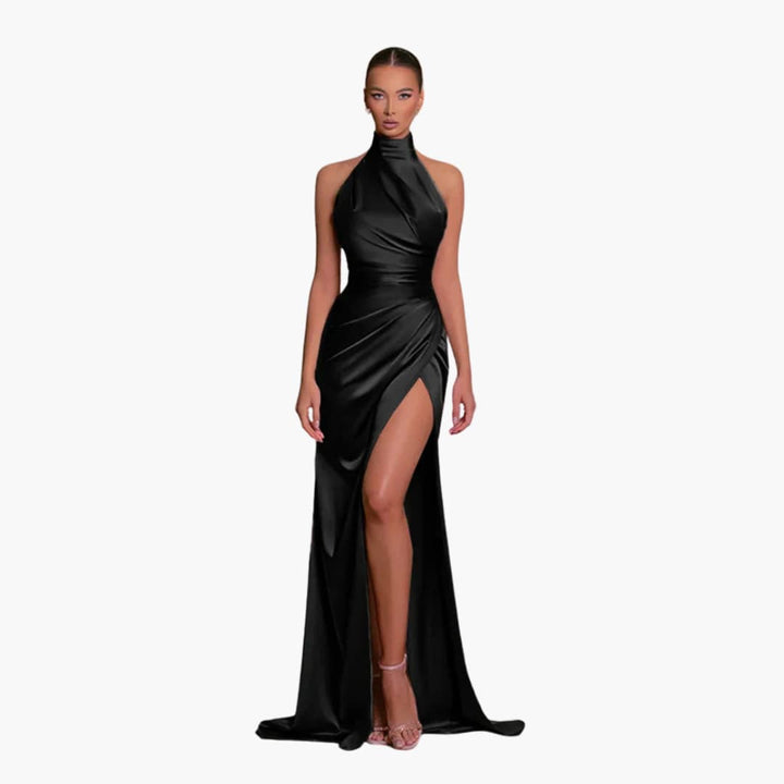 Glamouröses Satin Abendkleid - perfekt für Damen Gala Events