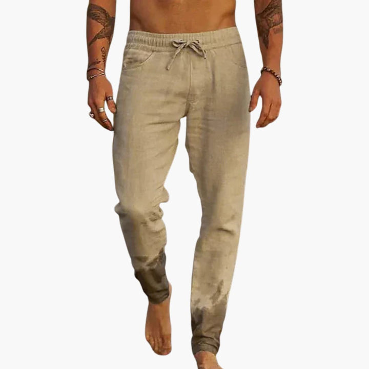 Herren Sommerhose mit Tunnelzug und seitlichen Taschen