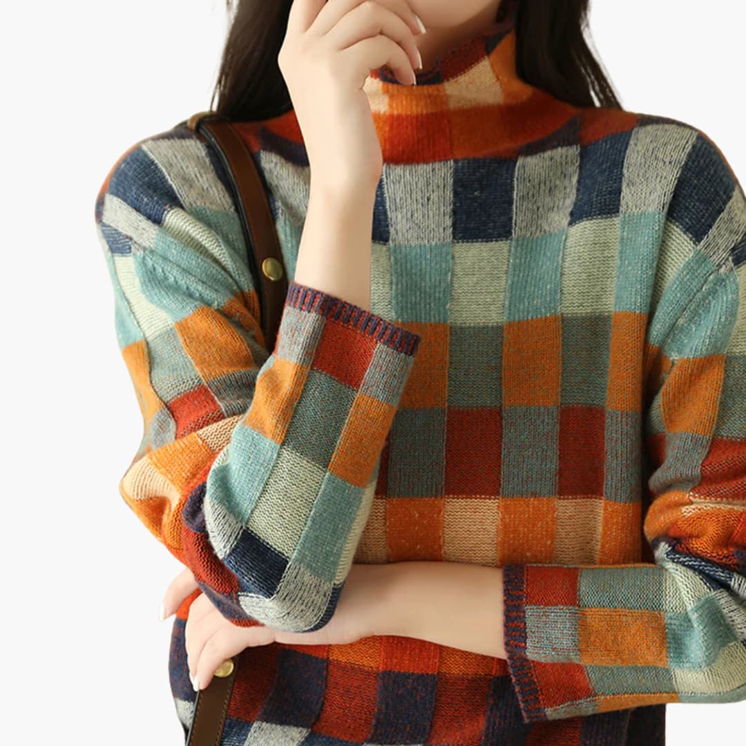 Strick Rollkragenpullover für Damen