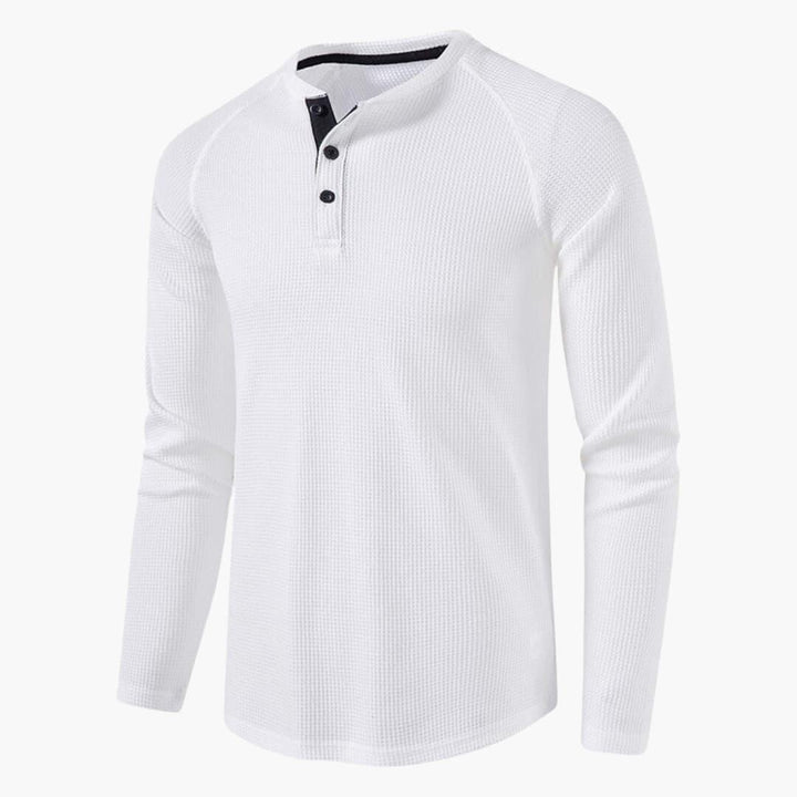Stilvolles T-Shirt mit Henley-Ausschnitt für Herren - SchmiedeMode