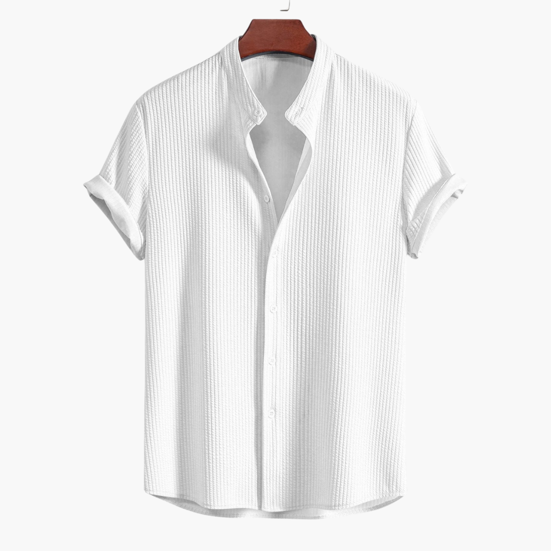 Hemd mit Stehkragen für Herren - Slim Fit, Elegant & Modern