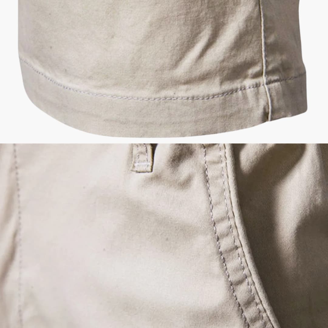 Herren Baumwollshorts mit Gummibund und Seitentaschen