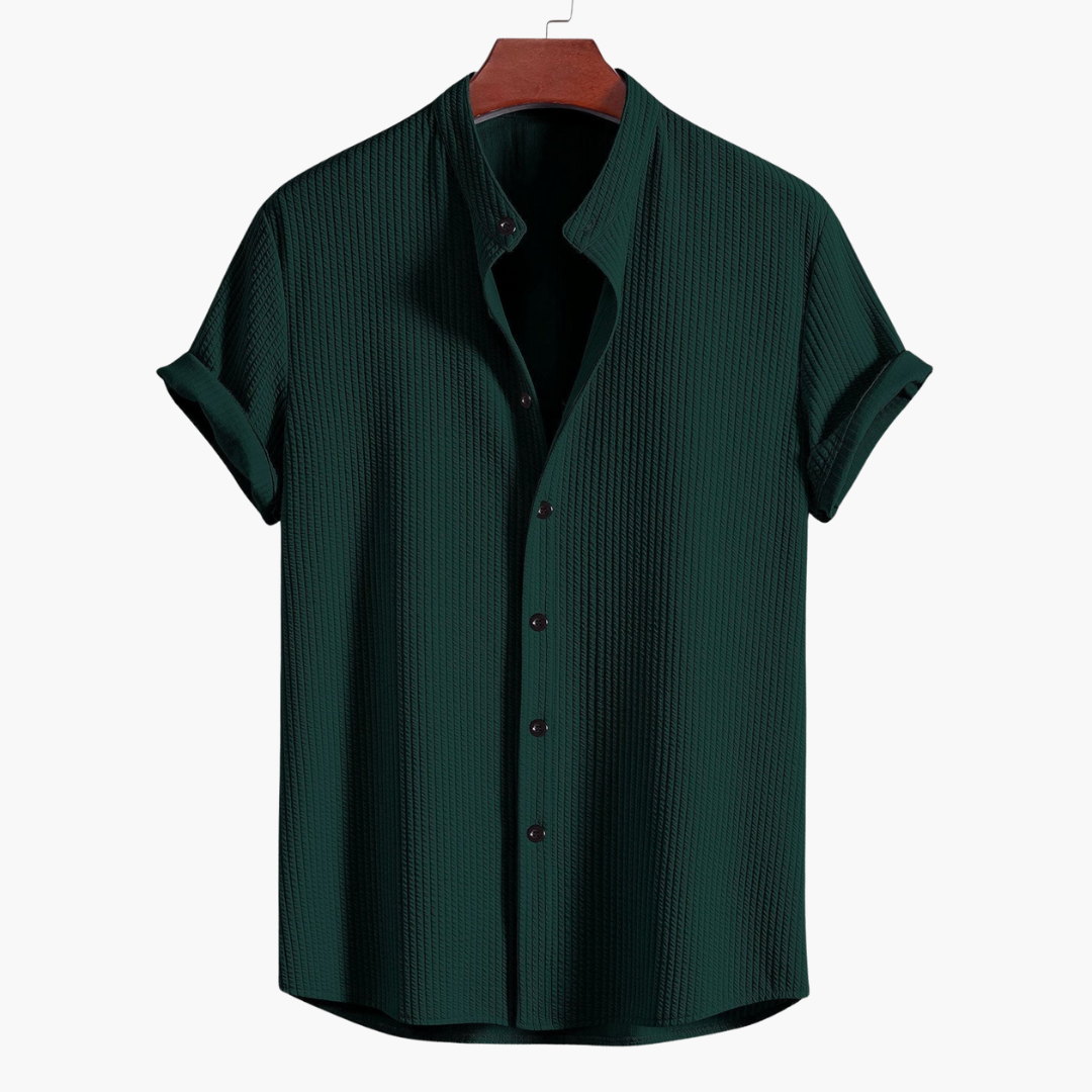 Hemd mit Stehkragen für Herren - Slim Fit, Elegant & Modern