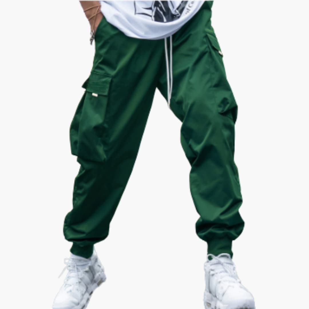 Herren-Cargo-Joggerhose mit Kordelzug und elastischen Bündchen