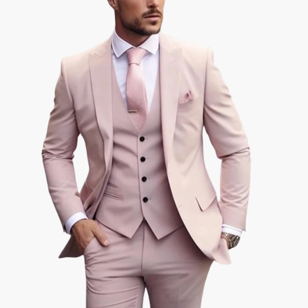 Herren Dreiteiliger Anzug mit Sakko Weste und Hose
