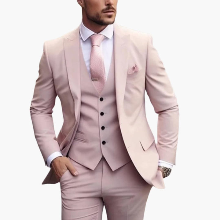 Herren Dreiteiliger Anzug mit Sakko Weste und Hose