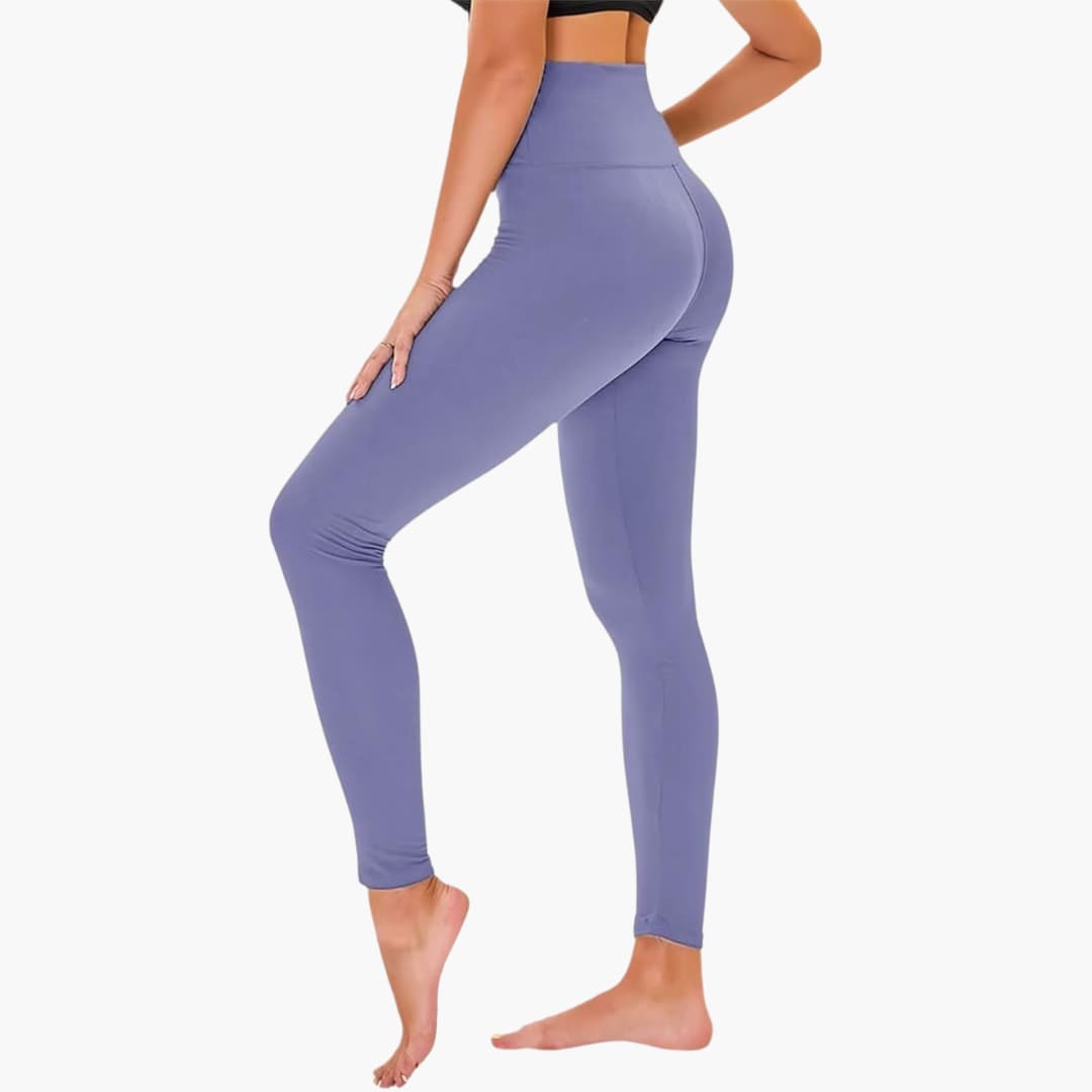 Damen Leggings mit Leopardenmuster und hohem Bund