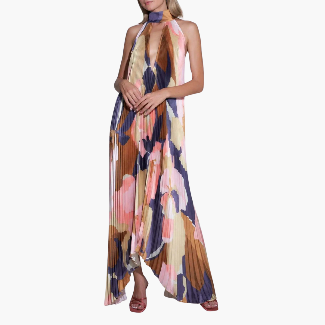 Plisseekleid für Damen – Sommerlich, mit Blumenmuster