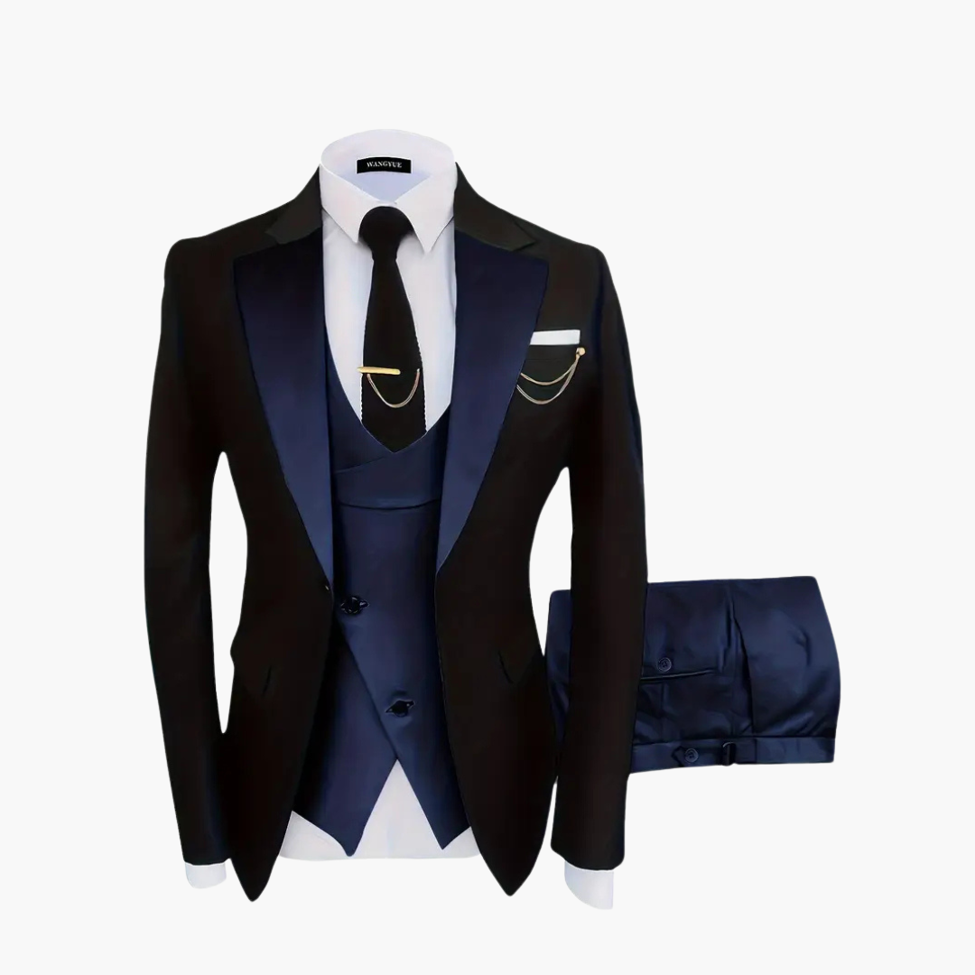 Eleganter Hochzeitsanzug - Herren 3-teilig für festliche Gäste