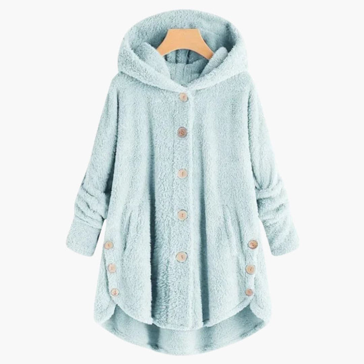 Damen jacke mit Kapuze und Knopfverschluss