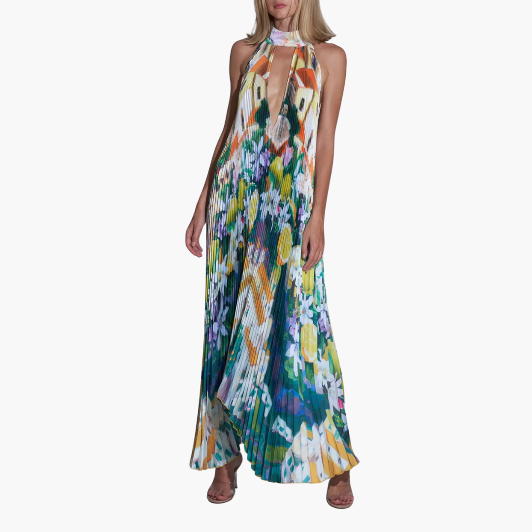 Plisseekleid für Damen – Sommerlich, mit Blumenmuster