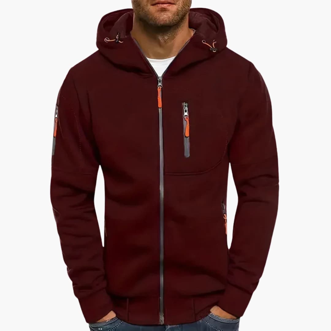 Kapuzenjacke mit Reißverschluss für Herren