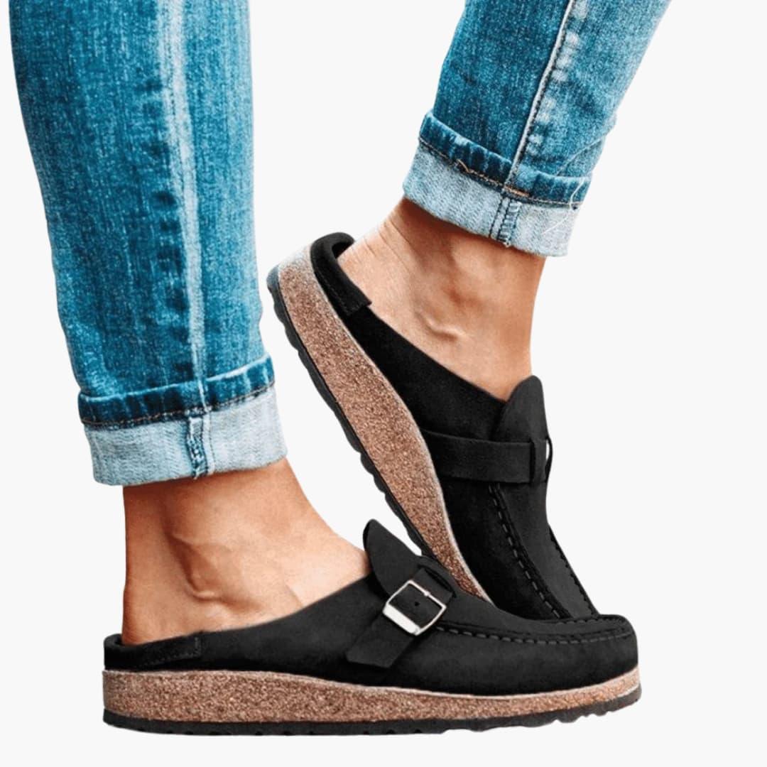 Modische Clog-Sandalen mit ganztägigem Komfort für Frauen - SchmiedeMode