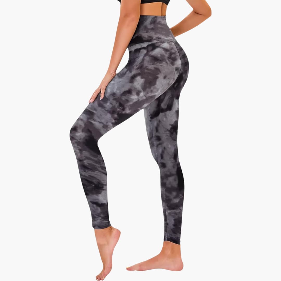 Damen Leggings mit Leopardenmuster und hohem Bund