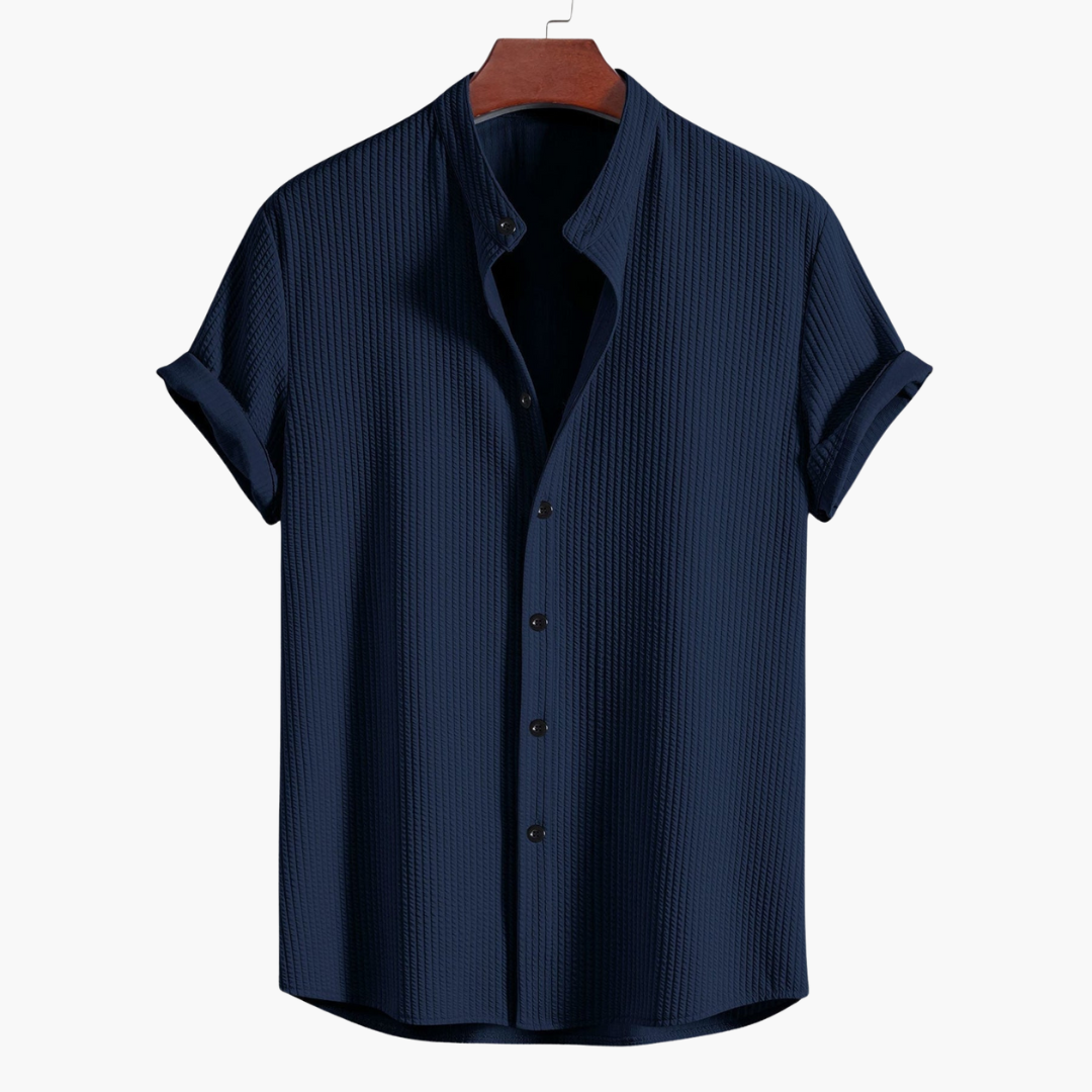 Hemd mit Stehkragen für Herren - Slim Fit, Elegant & Modern