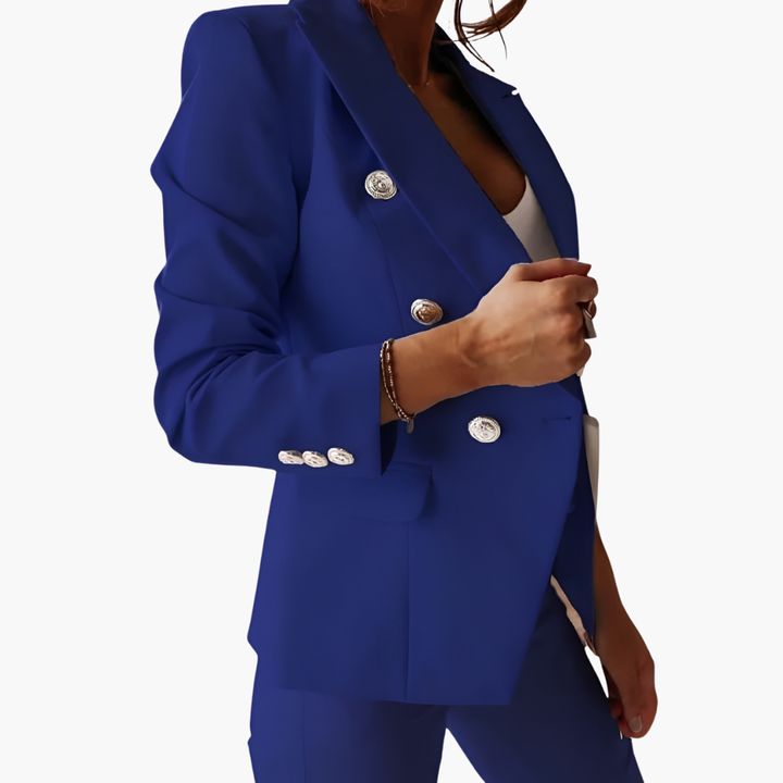 Damen-Anzug-Set mit Blazer und gerader Hose