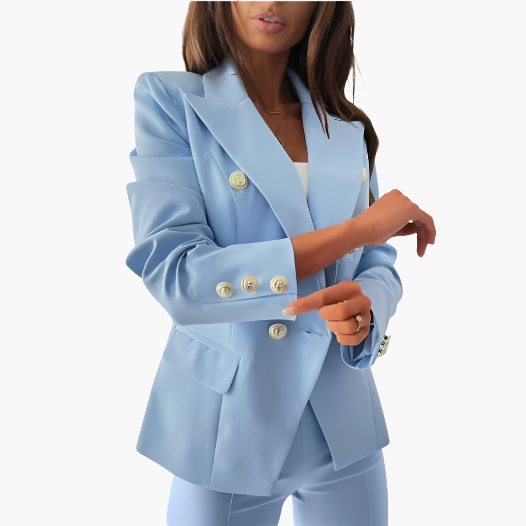 Damen-Anzug-Set mit Blazer und gerader Hose