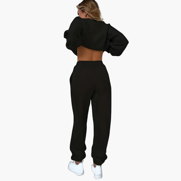 Damen Jogginganzug mit Herzprint und Relaxed Fit