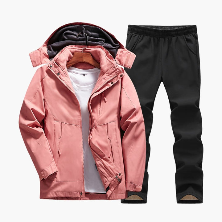 Damen Outdoor Set mit Kapuzenjacke und Hose