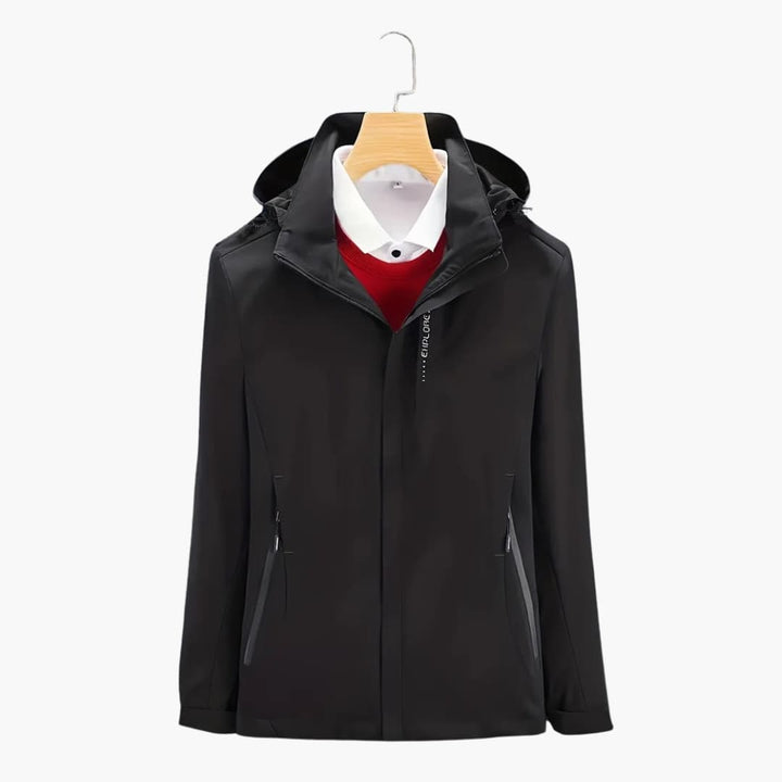 Damen Skijacke mit Kapuze und Reißverschlusstaschen
