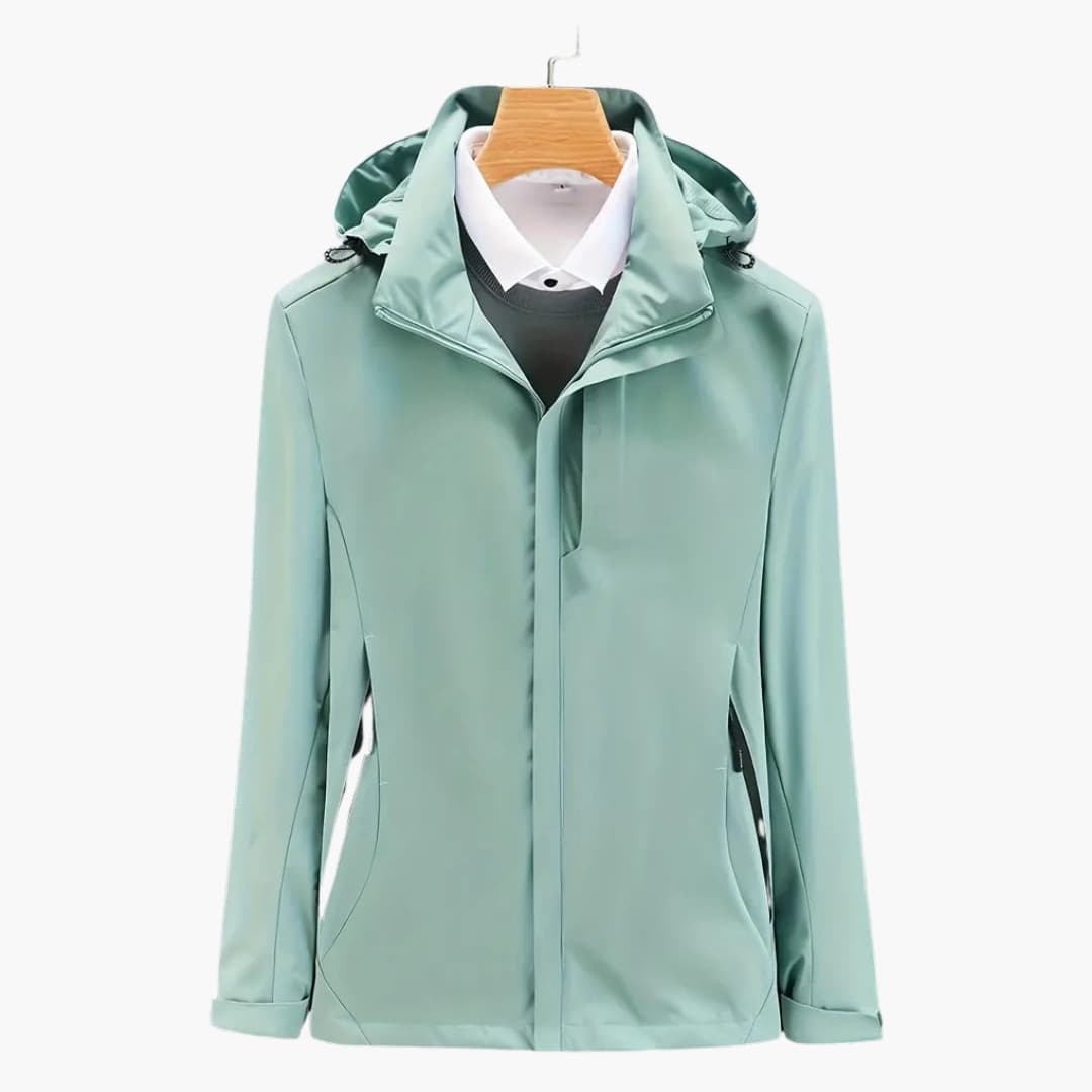 Damen Skijacke mit Kapuze und Reißverschlusstaschen