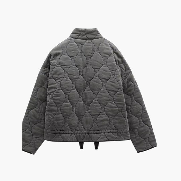 Damen Steppjacke mit Reißverschluss und Seitentaschen