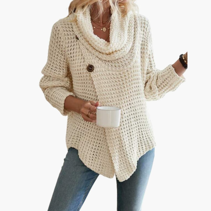 Damen Strickjacke mit Schalkragen