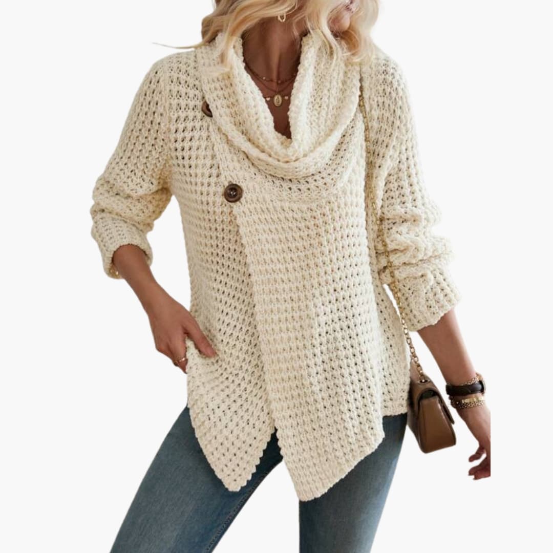 Damen Strickjacke mit Schalkragen