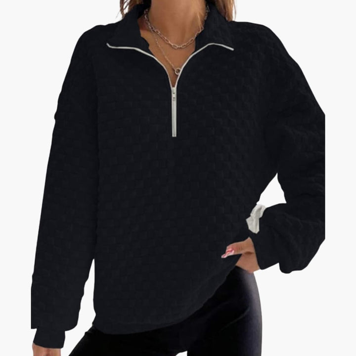 Damen Strickpullover mit strukturierter Oberfläche