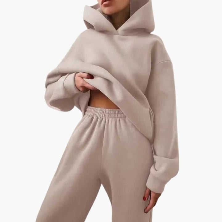 Damen Trainingsanzug mit Oversize Hoodie