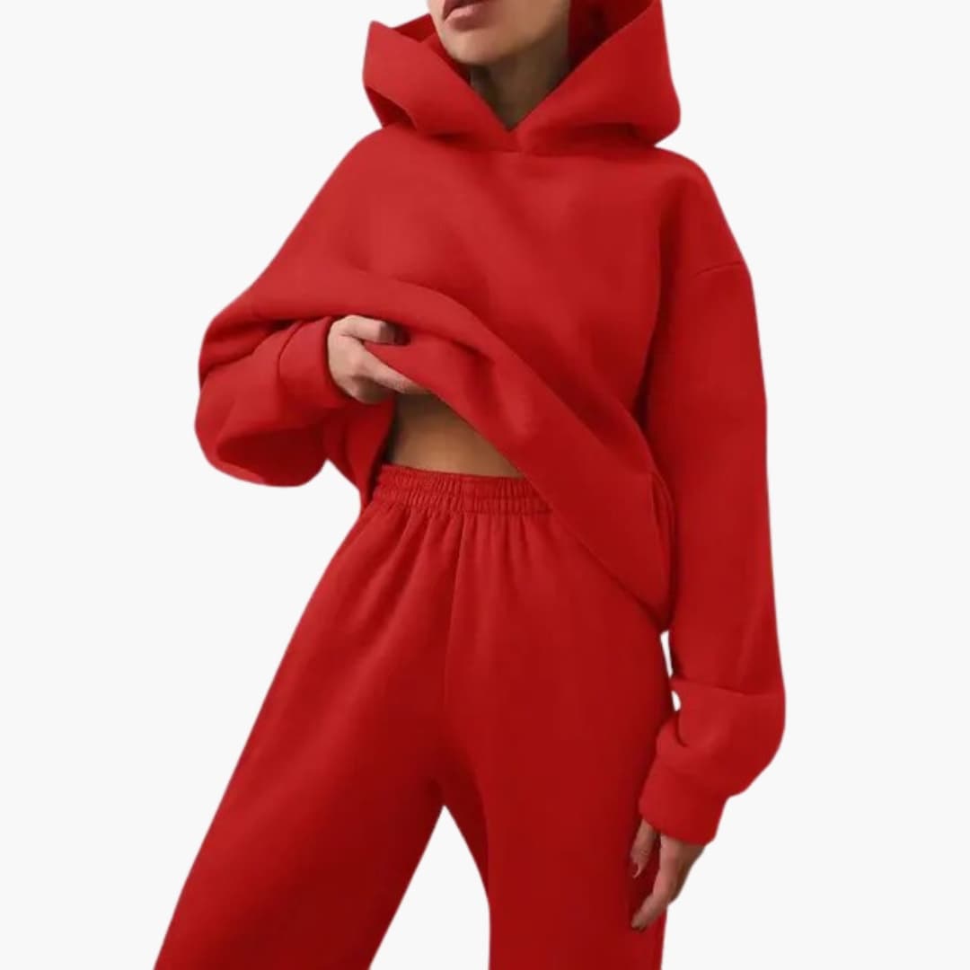 Damen Trainingsanzug mit Oversize Hoodie