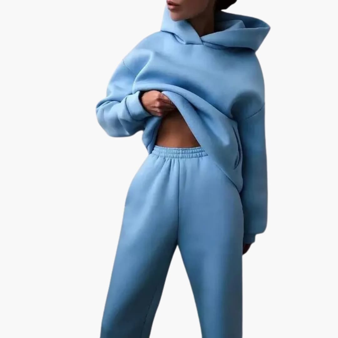 Damen Trainingsanzug mit Oversize Hoodie
