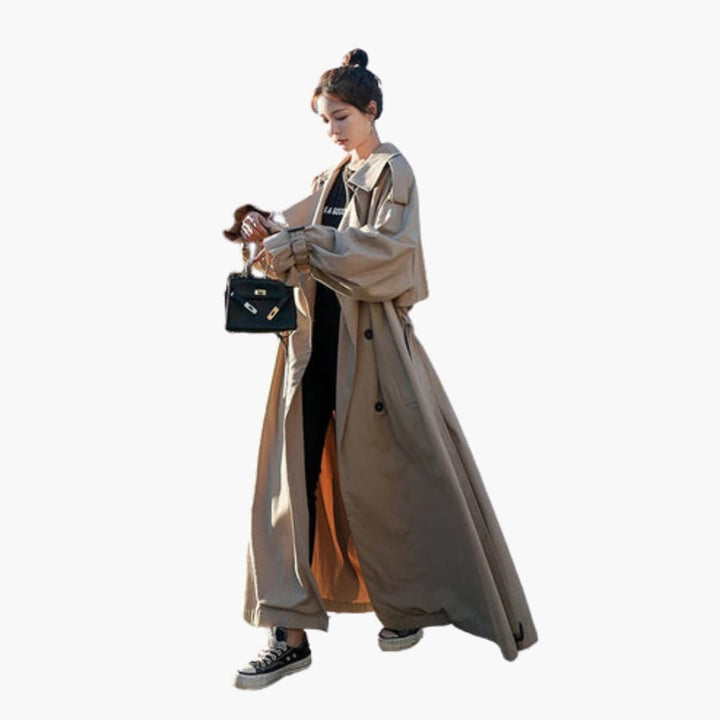 Damen Trenchcoat mit doppelter Knopfleiste