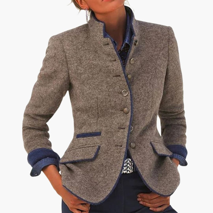 Damen jacke mit Stehkragen und Klappentaschen