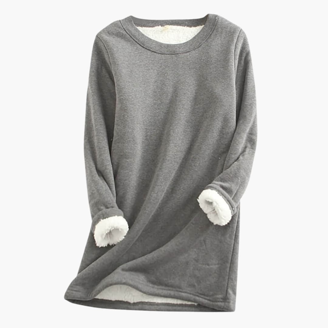 Damen Pullover mit Rundhalsausschnitt und langen Ärmeln