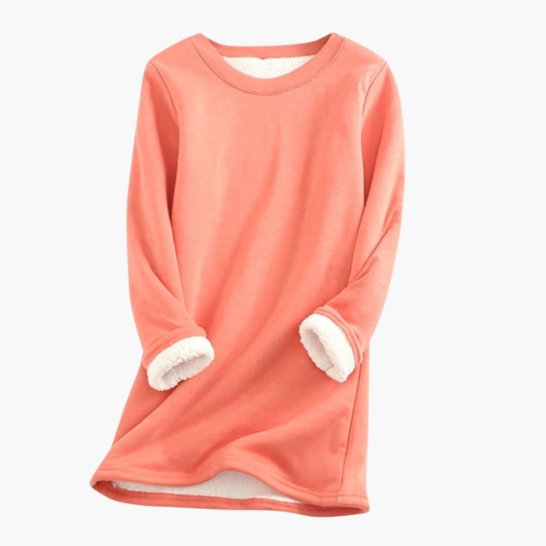 Damen Pullover mit Rundhalsausschnitt und langen Ärmeln