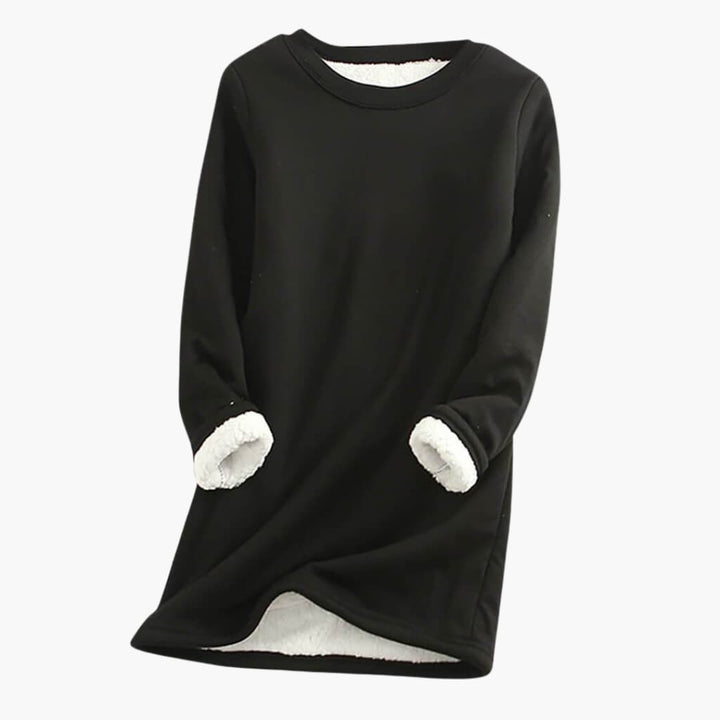 Damen Pullover mit Rundhalsausschnitt und langen Ärmeln