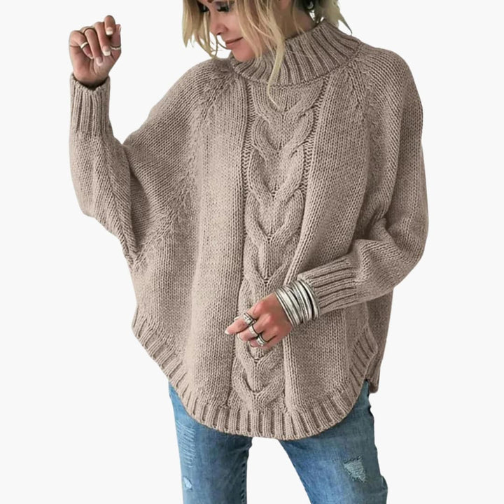 Damenpullover mit Rundhals und langen Ärmeln